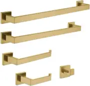 Kingston Brass BAHK6012478BB Markus Bathroom Hardware Set, Brushed Brass
