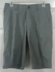 Men’s Ben Hogan Flat Front Gray Performance Shorts UPF 50 Size 30