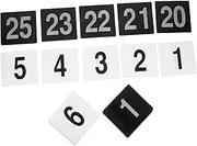 Hohopeti 50pcs Number Card Number Flash Cards Table Sign Wedding Table Signs PVC