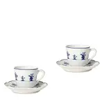 Bernardaud Chateaubriand Espresso Cup & Saucer, Set of 2