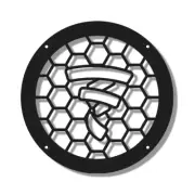 1pс Flat METAL FOCAL Audio Protective Speakers SUB Grille Handmade Black Solid