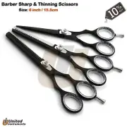 Barber Scissors Set Hair Cutting Shear Thinning Hairdresser Scissor Sharp Razors