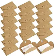 DINHEAROM Cute Love Buckle Envelopes with Blank Cards 60 Sets Ideal for Invitations Greeting Cards