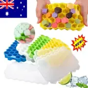 37 Grid Silicone Ice Cube Tray Mould Plastic Lid Home Freezer Maker Kitchen ToKJ