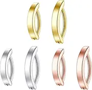 [supsiah] 14G Clicker Belly Button Ring，Surgical Stainless Steel Hinged Belly Button Rings Belly Barbell Piercing Navel Barbell Body Jewelry 2PCS