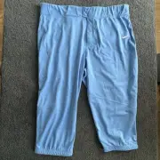 Men's 3XL Nike Team Vapor Select High Baseball Sliding Pants Light Blue New