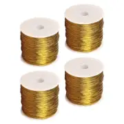 4 Rolls Stretch Cords Ornament String Packaging Twine Decorative Craft Rope