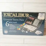 Excalibur 6 Games in Pack Ultimate Travel Game Pack NEW SEALED