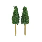 High Quality Model Trees Pine Trees Model Kit Light Green Plastic 10pcs
