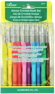 3672 Amour Crochet Hook Set, 10 Sizes
