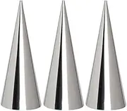 Set of 12 Small Size Pastry Cream Horn Mould Stainless Steel Conical Tube Cone Pastry Roll Horn Mold Baking Mould Tool