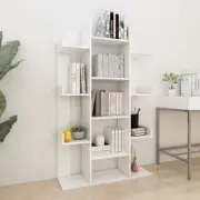 NNEVL Book Cabinet White 86x25.5x140 cm Chipboard