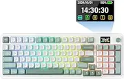 Redragon K719 Wireless Gasket Gaming Keyboard with Hype Screen Button Mechanical Keyboard with 95 Keys Easy to Use 1.14 Inch TFT Info Display 5-Layer Noise Reduction Linear Switch