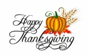 Happy Thanksgiving Sign Wall or Window Decor Decal