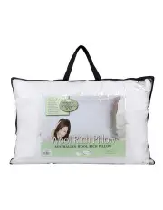 [Wooltara] Australian Wool Rich Pillow Medium profile 48 x73cm in White