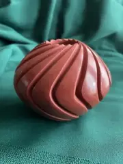 Marcella Yepa, Jemez Pueblo Red Swirl Pottery, pot, 3.75in x 5in