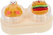 [ANDRESLAD] Travel Kit Contacts Lens Case Box Compact Folding Eyeglasses Case Storage Tweezers