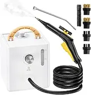 Handheld Steam Cleaner, 3bar High Pressure Portable Steamer, 1000ml High Pressure Steamer with 2 Brushes, 6 Adjustable Steam Levels, 2600W Steam Cleaning Machine for Car/Kitchen/Furniture/Tile