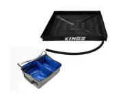 Kings Awning Shower Tent Base 1.05x1.05m+ Plus Clear Top Canvas Bag - Large