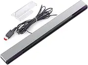 Sensor Bar for Wii, Replacement Wireless Sensor Bar, Infrared IR Ray Motion Sensor Receiver, Compatible with Wii Console