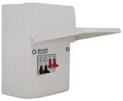 Garage Kit Consumer Unit, 100A Switch, 6A & 16A MCBs, IP20 - CFUGAR2-01