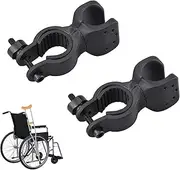 2pcs Adjustable Cane Holder for Wheelchair,Wheelchair and Walker Accessory,Durable Mobility Aid Attachment for Seniors