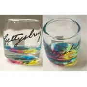 GETTYSBURG FOOTED RAINBOW BOTTTOM SHOT GLASS SHOTGLASS NEW