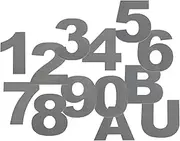 House Number House Numbers Plate and Letters Sign, 100mm 10cm, 1 of any number,304 Stainless Steel Thick 1.5mm, Mailbox Letterbox Street Address Door Home Room Silver Plates 1 2 3 4 5 6 7 8 9 0 A B U