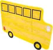 LALAFINA Early Learning Pocket Chart: Alphabet Pocket Chart with Bus Shape for Classroom Decor Supplies