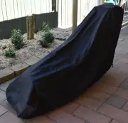 Lawn Mower Cover Heavy Duty Black Type B 600D Polyester 1 Yr Waranty