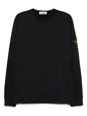 [Stone Island] Stone Island-Felpa Girocollo In Cotone Garzato-Uomo S