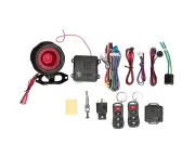 Car Alarm System Remote Control Antitheft Keyless Entry Security Alert With Shock Sensor