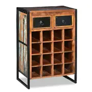Wine Rack for 16 Bottles Solid Reclaimed Wood vidaXL