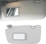 Grey Left Driver Side Sun Visor, Compatible with Impreza 2008‑2014, Sun Visor Assy with Makeup Mirror, Replacement 92011FG032ME, Car Inside Sunvisor Assy