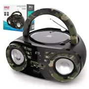 Pyle Boombox Battery Power Switch Twin Stereo Speakers 4.1lbs 10.4"x8" 3+Hr