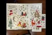 Christmas Assorted Golden Window Stickers 8 Sheets