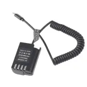 USB-C to DMW-BLK22 Dummy Battery Adapter Cable for Panasonic S5 GH6 GH5M2 G9II