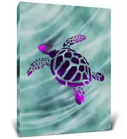 CoTa Global Sea Turtle Light Up LED Wall Art – Fun Changing Color - 16x12 Inch