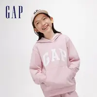 在飛比找momo購物網優惠-【GAP】男童裝 Logo帽T-粉紅色(400075)