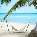 Portable Canvas Outdoor Sleeping Swing Bed Hiking Camping Tassel Single Hammocks