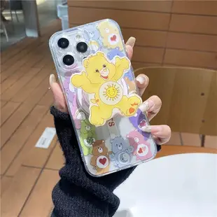 支架 彩虹熊 care bears 閨蜜 手機殼 適 iphone 15 14-3C玩家