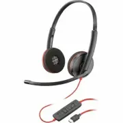 Poly 8X228A6 Blackwire 3220 Stereo USB-C/A 3.5mm Headset Inline Control TAA
