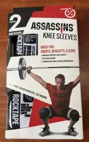 Rocktape Rock Tape Assassins Knee Sleeves Knee Wraps Brace Medium 5mm Manifesto