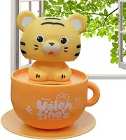 Car Dashboard - Car Dashboard Accessories,Solar-Powered Shaking Head Doll Animal Ornament for Women Men Inside Home Desktop Computer