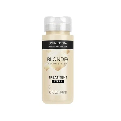John Frieda Blonde+ Hair Repair Pre Shampoo, Treatment for Damaged Hair, 3.3 Oz