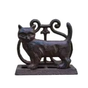 Exquisite Vintage Cast Iron Napkin Holder With Playful Standing Animal Motif ...