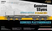 Sabre Model 35A05 1:35 German Railway Genuine SSyms 6-Axle 80-Ton Flatcar (Pro