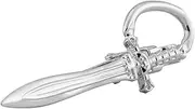 [Knighthood] Men's Mens Sword Tie Pin Silver (Silver, Medium) (SILV-SWORD-TIEPIN)