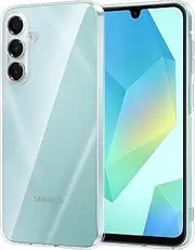 Clear Case for Samsung Galaxy A16 Case, Silky-Soft Touch Gel Rubber Cover, Full Protective Case, Shockproof Yellow-Restraint Anti-Scratch Case for Galaxy A16 4G/5G