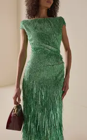 [Erdem] Sequin-embroidered Midi Dress